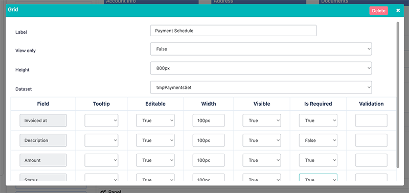 Grid component enhancements | Comidor v6.4